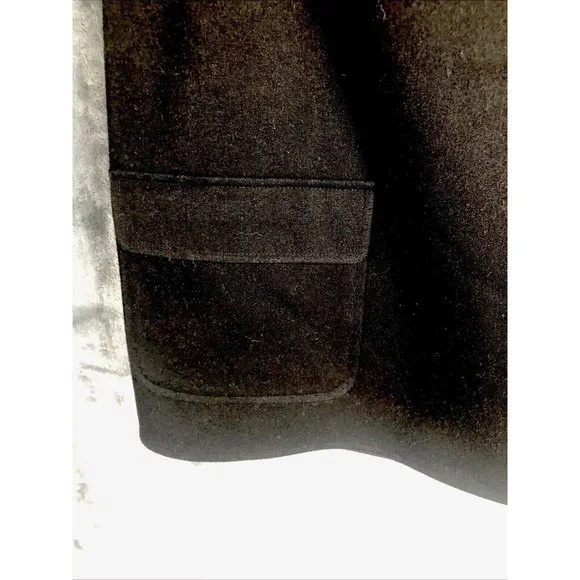 Talbot’s petites short black velour wrap around skirt stretch Size 14 So Soft!! - Picture 3 of 16